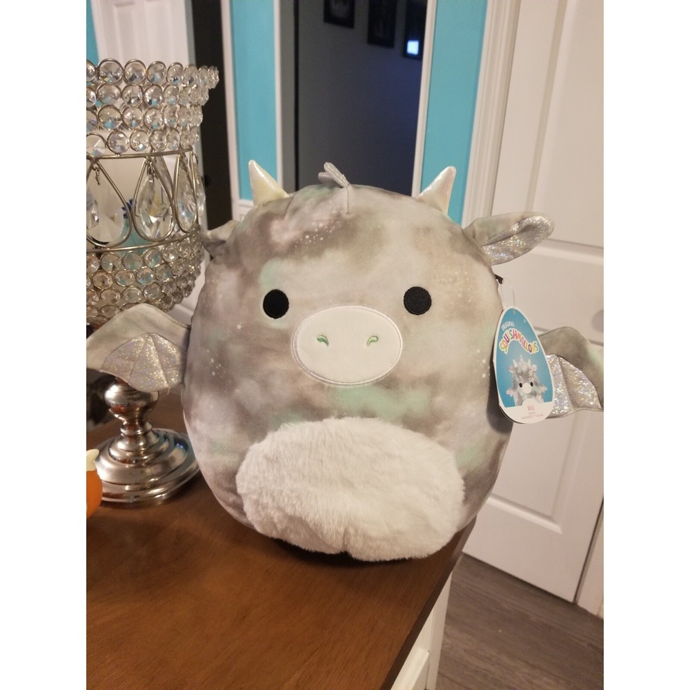 NWT 12" Squishmallows Will the Tie Dye Dragon W/ Fuzzy Belly 2021
